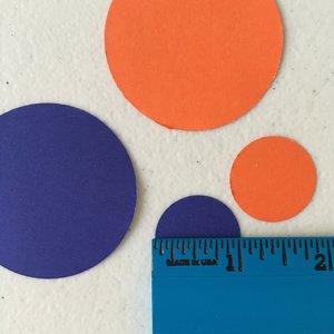 Royal Blue, White, and Orange Paper Garland, University of Illinois Graduation Party Decoration, Wheaton College Decor, Graduation Decor
