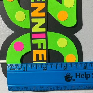 Neon Green Cake Topper, Glow Party Cake, Glow Birthday Cake, Personalized Cake Topper, Glow Party Decor, Neon Birthday, Glow in the Dark