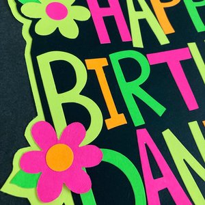Neon Cake Topper, Girl Glow Party, Retro Birthday Cake, Glow Party Supplies, Personalized Cake Topper, 80s Birthday, Flower Cake Decor