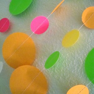 Glow Party Decorations / Black light party neon garlands