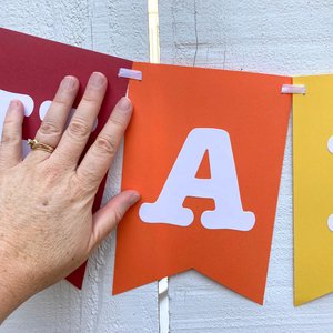 Rainbow Birthday Banner, Colorful Party Decor, Card stock Birthday Sign, Kids Party Decoration, Rainbow Theme Birthday Supplies