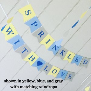 Pastel Baby Shower Banner, Custom Name or Phrase Sign, Gender Neutral Nursery Decor Personalized Party Garland, Baptism, Baby Sprinkle Event