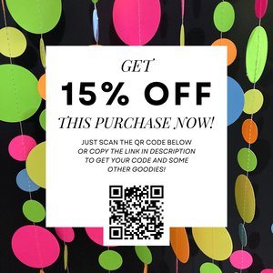 Glow in the Dark Streamers, Neon Party Garland, 80s Theme Birthday, Fluorescent Decoration, Black Light Party Supplies, Colorful Circles