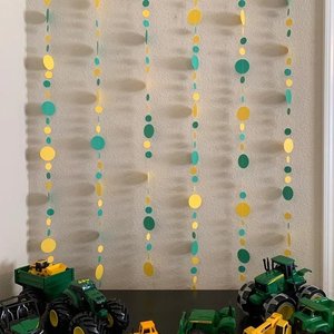 Royal Blue, White, and Orange Paper Garland, University of Illinois Graduation Party Decoration, Wheaton College Decor, Graduation Decor