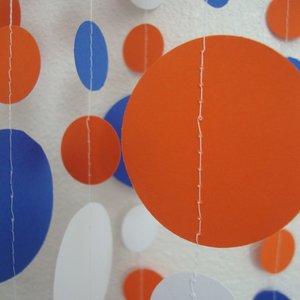 Graduation Garland, Graduation Party Decor, Blue Orange Garland, Wheaton College, U of Illinois, School Colors Bunting, Party Backdrop