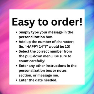 Custom Saying Neon Cake Topper, Glow Party Decoration, Blacklight Cake decor with any wording, Rave Party, Retro Glow in the Dark Decor