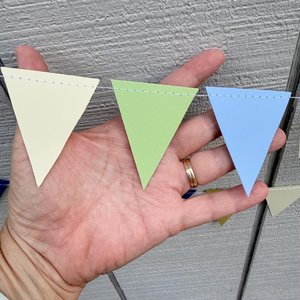 Custom Wedding Bunting, Handmade Paper Garland