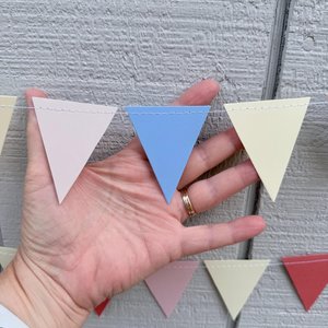 Custom Wedding Bunting, Handmade Paper Garland