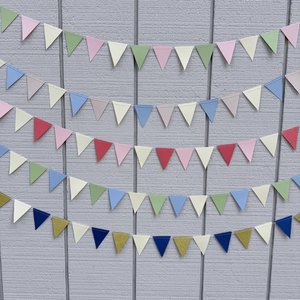 Custom Wedding Bunting, Handmade Paper Garland