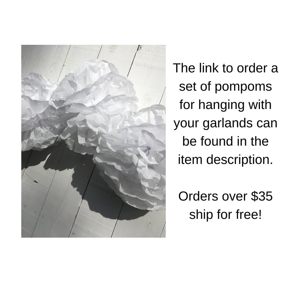 Blue Baby Shower Raindrop Garland Set of Five, Handmade Blue and White Paper Rain Streamer, Baby Boy Shower Decor, Baby Sprinkle Bunting,