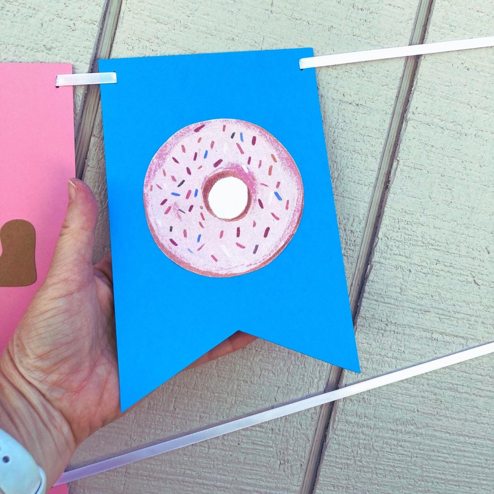 National Donut Day Banner, Donut Party, Office Celebration, Company Party, National Day Sign, Pink and Turquoise Banner, School Event