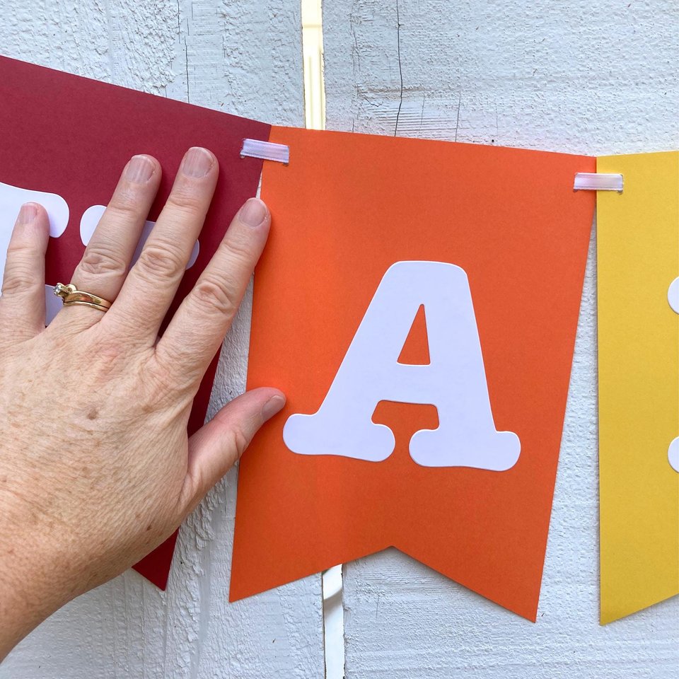 Rainbow Birthday Banner, Colorful Party Decor, Card stock Birthday Sign, Kids Party Decoration, Rainbow Theme Birthday Supplies