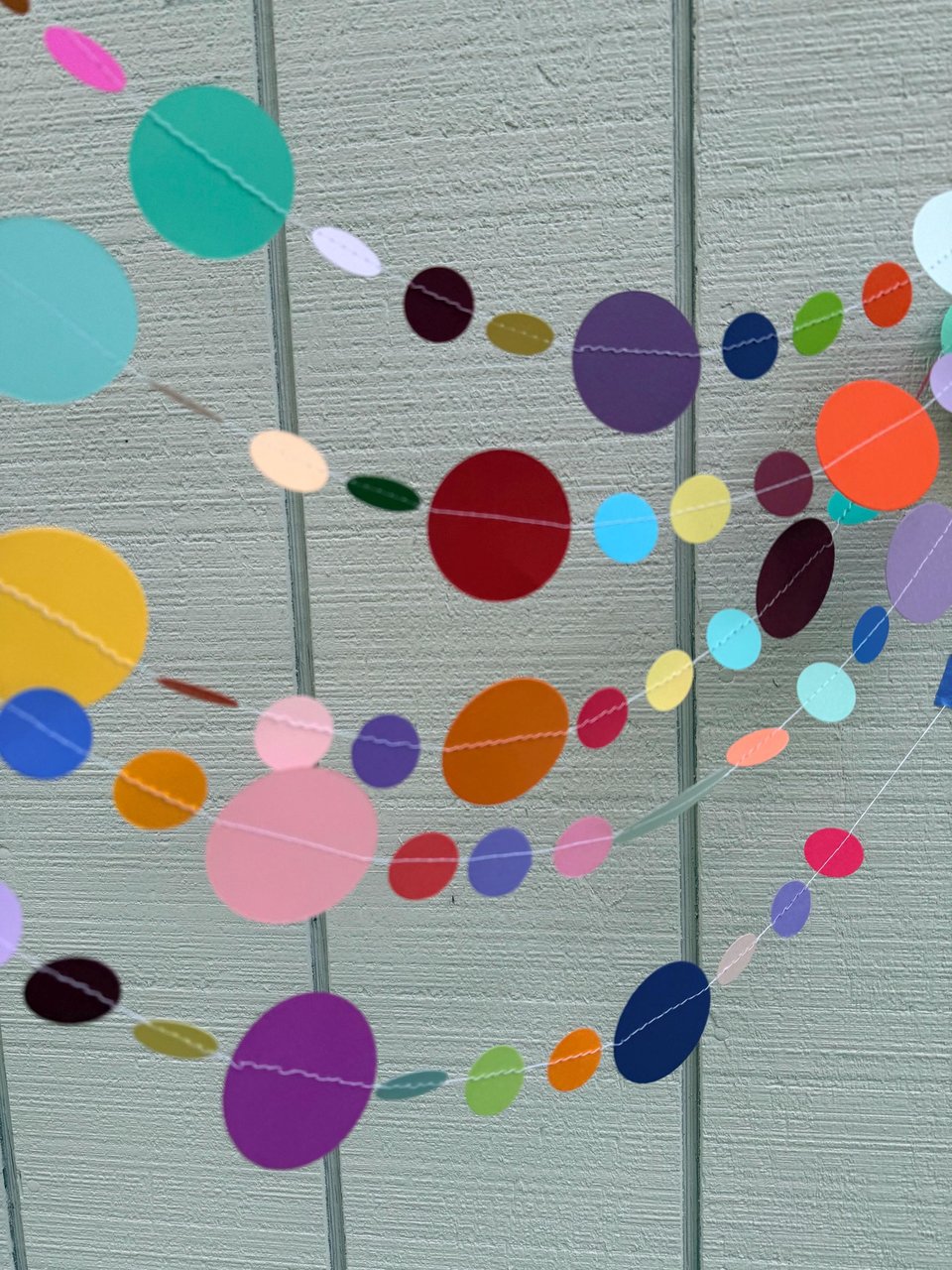 Colorful paper streamer backdrop, custom color banner, paper hanging decor, party garland, all occasion fiesta bunting
