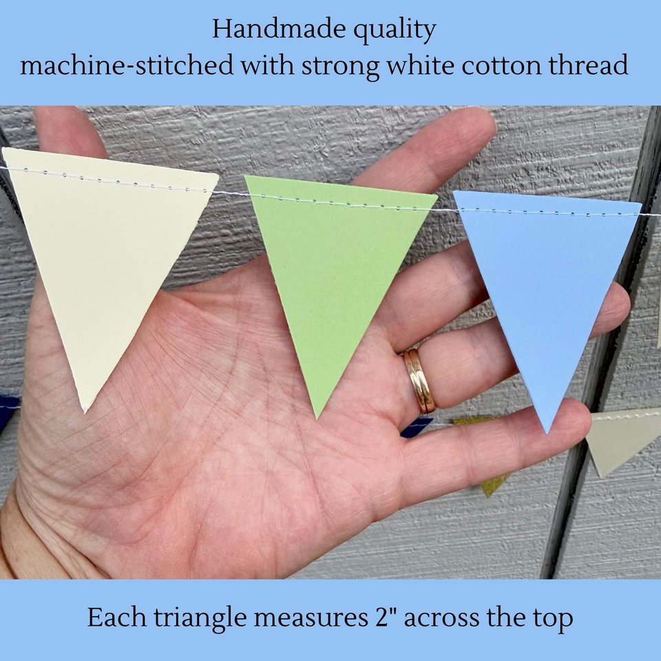 Custom Wedding Bunting, Handmade Paper Garland